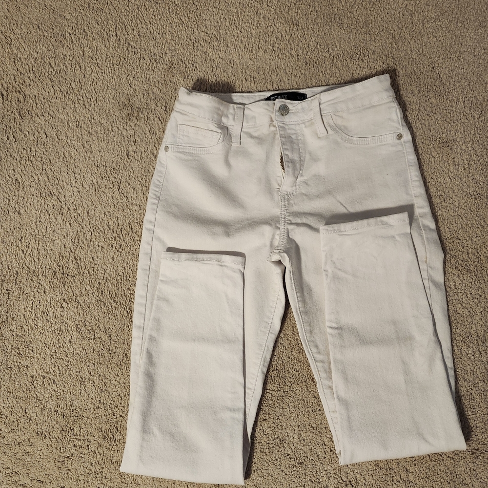 Just Black white jeans